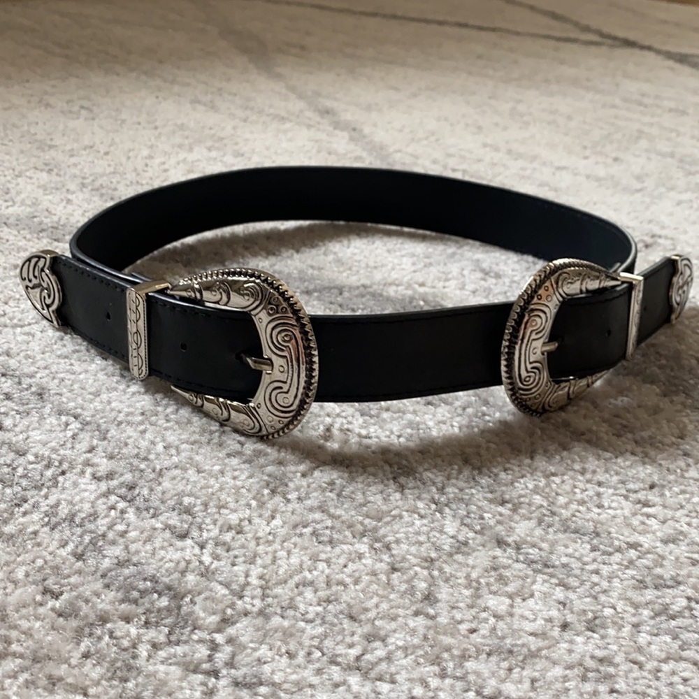 Vintage Design Leather Belt for Women- size S